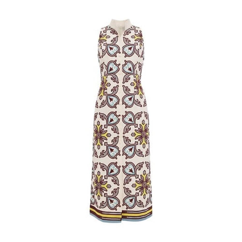 TUCKERNUCK Citron and Slate Blue Embroidered Leighton Dress Size XL NWT - Picture 6 of 6